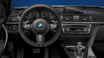 BMW 3er Limousine (F30), BMW M Performance, Lenkrad II Alcantara mit Carbon Blende.