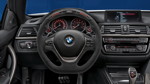BMW 4er Cabrio (F33), BMW M Performance, Lenkrad II Alcantara mit Carbonblende und Race-Display.
