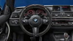 BMW 4er (F32 / F33), BMW M Performance, Lenkrad II Alcantara mit Race-Display und Carbon Blende.