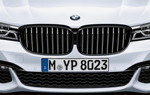 BMW 7er Limousine Langversion (G12), BMW M Performance Frontziergitter schwarz.