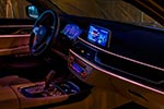 BMW 730Ld (G12), mit ambienter Beleuchtung.