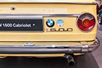 BMW 1600 Cabrio, Typ-Bezeichnung auf dem Heck