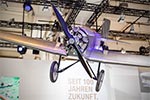 von der Decke hängendes Flugzeug Klemm L25, Deutschlands ältestes noch zugelassenes Flugzeug mit BMW Motor