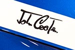 Mini Cooper Grand Prix, John Cooper Schriftzug auf der Motorhaube