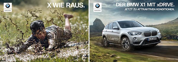 'X WIE RAUS': Neue BMW xDrive Kampagne startet in Deutschland.
