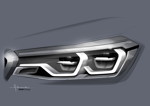 BMW 6er Gran Turismo, Design, Exterieur Skizze, Scheinwerfer