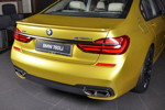 BMW M760Li xDrive M Performance in Austin Yellow mit Bodykit von '3D Design'.