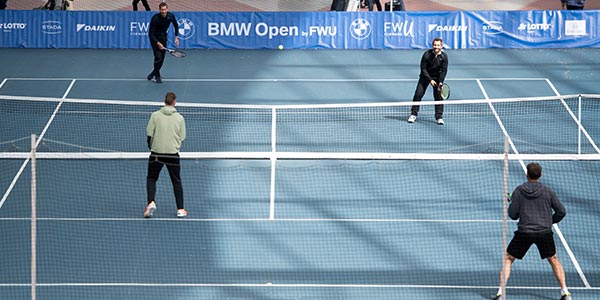 BMW Open Promi-Doppel, Timo Glock, Florian Mayer, Patrik Khnen, Maximilian Marterer.