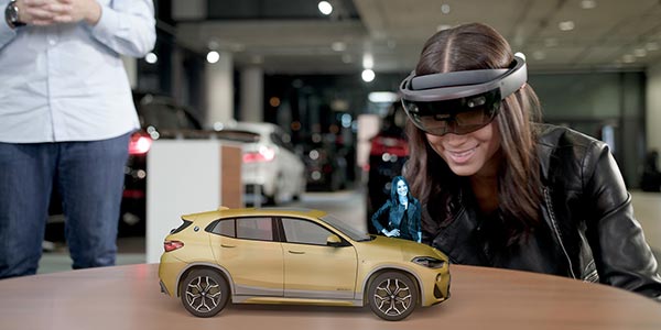 Die BMW X2 Holo Experience: Mixed Reality Erlebnis fr die Kampagne des neuen BMW X2 in Kooperation mit Microsoft HoloLens.