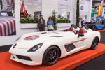 Mercedes-Benz SLR McLaren, ohne Windschutzscheibe und Dach. Essen Motor Show 2017.