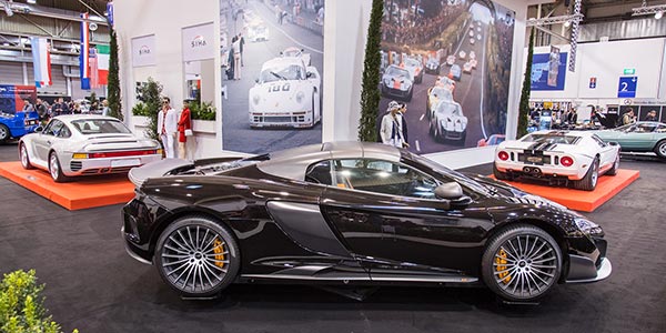 McLaren 675 GT, in der Sonderausstellung '50 Jahre Super Sport Cars', Essen Motor Show 2017.