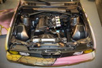 BMW 318i (E30) mit M40 Motor, Umbau auf Einzeldrossel-Anlage, Leistung ca. 190 PS.