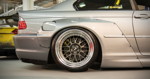 BMW 330 Ci (E46), 3teilige Work Wheels "Meister M1", hinten 12,5J x 18 Zoll und 295/30 R 18 Falken Reifen.