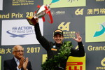 Macau (CHN), 16.-19.11.2017. FIA World Cup, Zweiter Platz im Qualifikationsrennen für Augusto Farfus (BRA).