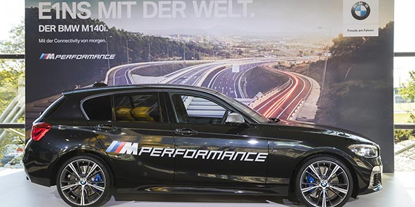 97. Ordentliche Hauptversammlung der BMW AG am 11.05.2017 in der Olympiahalle in München, BMW M140i (F20)