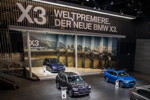 BMW X Ausstellung mit der Weltpremiere des BMW X3 auf der IAA 2017 in Frankfurt