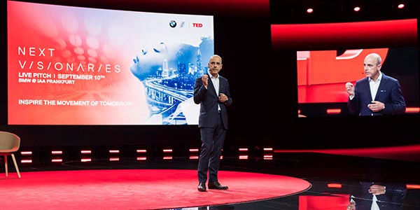 'Next Visionaries' Wettbewerb von BMW i mit TED. Rede Nicolas Peter.