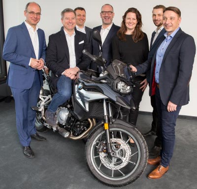 BMW Motorrad RIDES powered by ADAC / Vertragsunterzeichnung BMW Motorrad und ADAC in der ADAC Zentrale in Mnchen am 30.01.2018