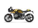 BMW R nineT Racer, BMW Motorrad Spezial: Option 719 Blackstorm metallic / Aurum.