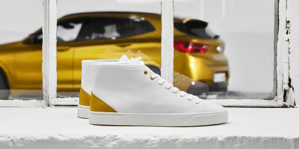 Zeig dich. Der BMW X2 Sneaker in Kooperation mit der Schuhmanufaktur VOR. 