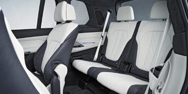 BMW X7, dritte Sitzreihe