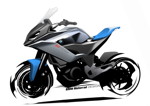 BMW Motorrad Concept 9cento, Designskizze