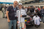 DTM in Spielberg, 23.09.2018. BMW Werksfahrer Joel Eriksson an seinem Auto in der Startaufstellung.