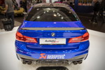 Essen Motor Show 2018: BMW M5 (F90), mit Software-Optimierung, Folierung, KW Fahrwerk Variante 4, Akrapovic Titan Abgasanlage