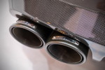 BMW M5 by AC Schnitzer, Auspuffendblenden in Carbon mit AC Schnitzer Schriftzug