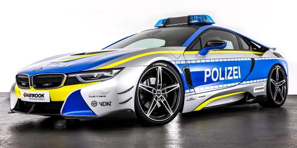 Polizeiauto BMW i8 by AC Schnitzer im Rahmen der 'Tune it safe' Kampagne des VDAT.