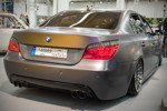 BMW 530d (Modell E60), komplette Folierung in 'Satin Grey' 