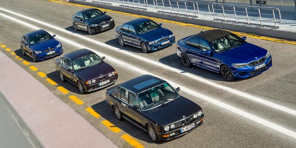 BMW M5 Story: Sechs Generationen M5: Modelle E28, E34, E39, E60, F10M, F90
