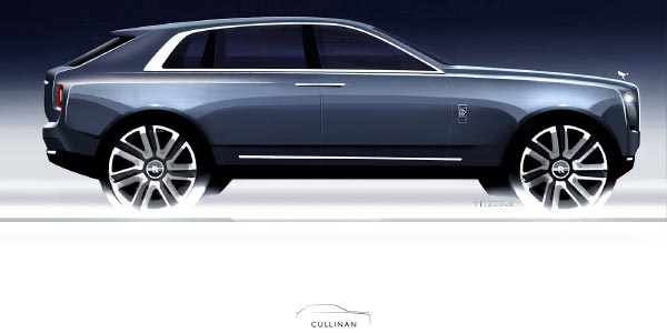 Rolls-Royce Cullinan, Designzeichnung