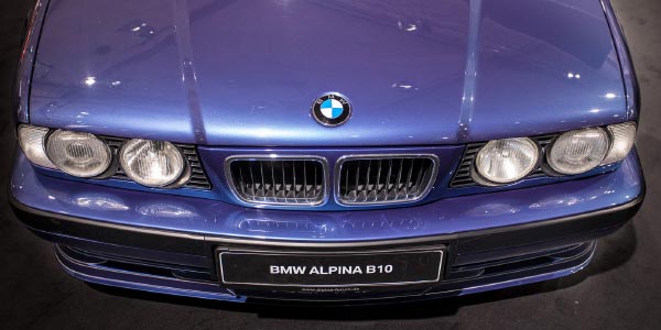 BMW Alpina B10 4,0 (E34) von Rainer Witt, ausgestellt von der Alpina Gemeinschaft auf der Techno Classica 2018.