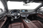 BMW 745Le xDrive, Individual Volllederausstattung 'Merino' Amarone, Interieur vorne.