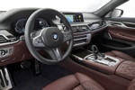 BMW 745Le xDrive, Individual Volllederausstattung 'Merino' Amarone, Interieur vorne.