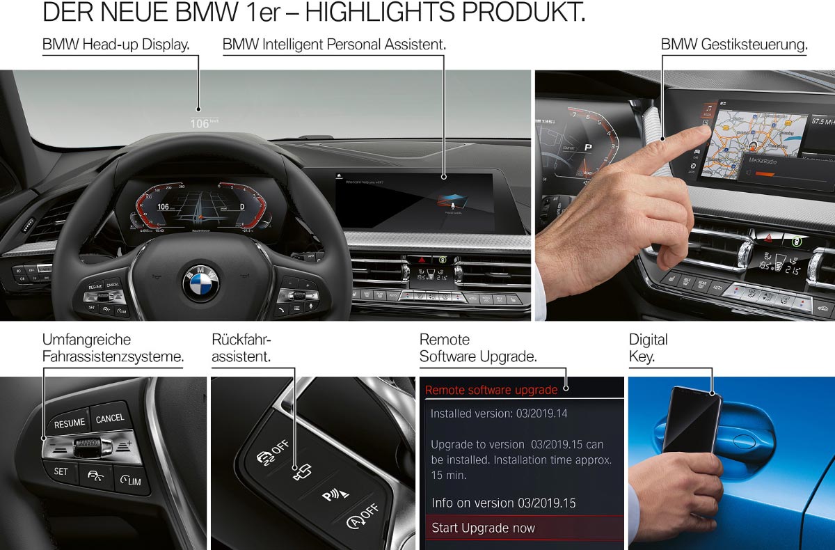 Der neue BMW 1er - Highlights Produkt.