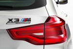 Der neue BMW X3 M Competition. Typ-Bezeichnung auf der Heck-Klappe.