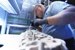 Sandkernproduktion im 3D-Druckverfahren für den Wassermantel des neuen High-Performance M TwinPower Turbo 6-Zylinder Benzinmotors