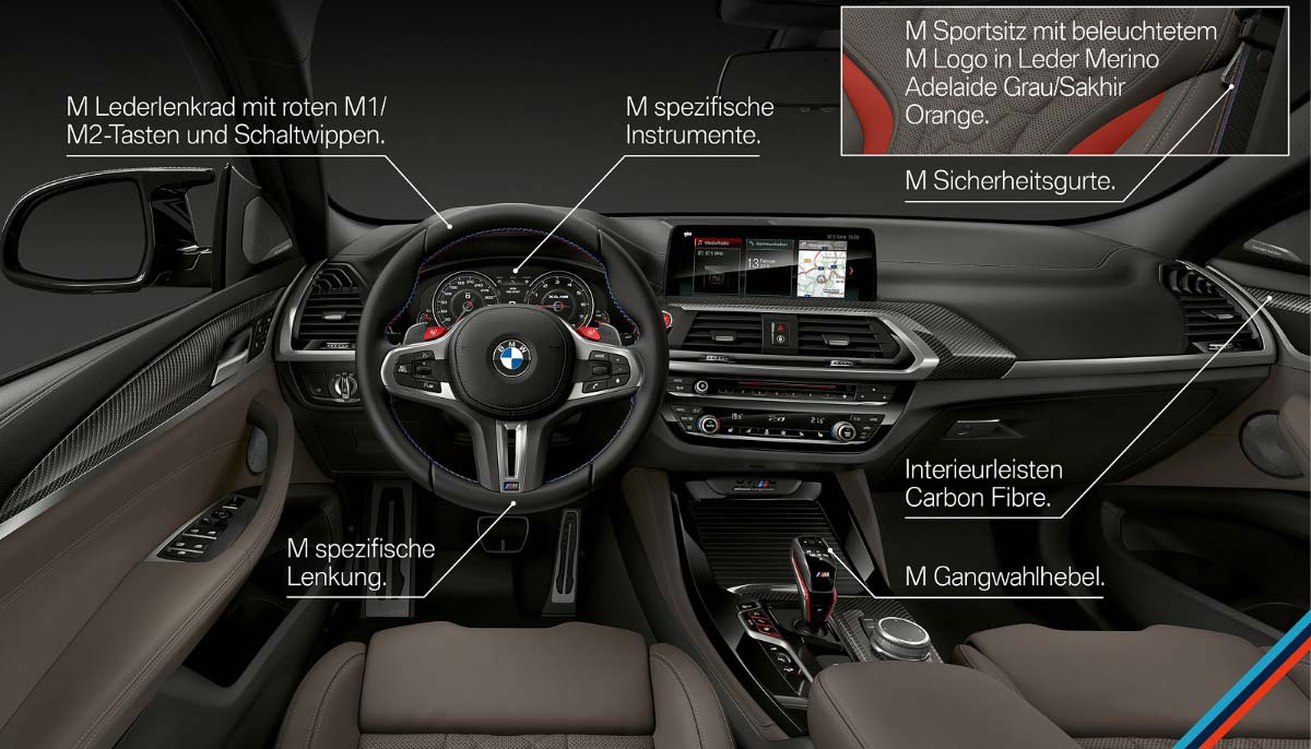 BMW X4 M Competition - Innenraum - Produkt-Highlights