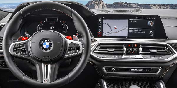 Der neue BMW X6 M Competition (F96). Cockpit.