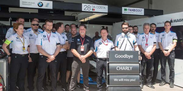 Santiago (CHI), 25.-26.01.2019. BMW i Andretti Motorsport. Santiago E-Prix, Charly Lamm, Gedenken.