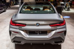 BMW M850i Gran Coupé auf der IAA 2019: die Heckansicht entspricht die der des 2türigen Coupés.