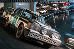 Mercedes-Benz 280 E Rallyewagen, Sieger 1977 bei der "härtesten Rallye der Welt", der London-Sydney Rallye. 6-Zyl., 151 kW, 200 km/h.