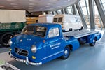 Mercedes-Benz Rennwagen-Schnelltransporter. Einzelstück aus 1955 der Versuchsabteilung. Auch 'Blaues Wunder' genannt. Bis 170 km/h schnell. Nachbau.