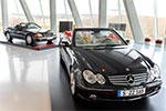 Mercedes-Benz CLK 200 Kompresor aus dem Jahr 2007, in dem der VfB seinen fünften Meistertitel einfuhr. 4-Zyl.-Motor, 1.796 ccm, 163 PS, 230 km/h.