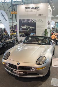 BMW Z8 auf dem Stand der Firma Entenmann, Retro Classics 2019 in Stuttgart