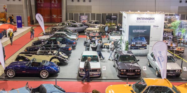Entenmann - die Autogalerie, Messe-Stand in BMW Halle, Retro Classics 2019 in Stuttgart