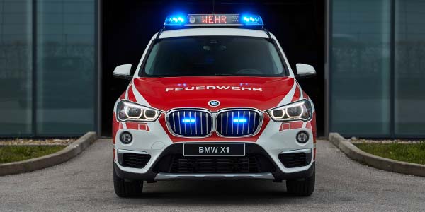 Der BMW X1 als Feuerwehrkommandowagen