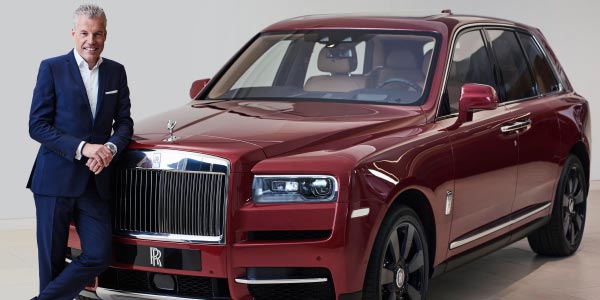 Torsten Mller-tvs, CEO Rolls-Royce Motor Cars mit dem neuen Cullinan